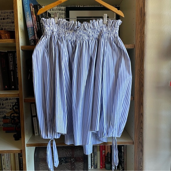 Caroline Constas Striped off Shoulder Lou Top Blouse - Picture 8 of 11